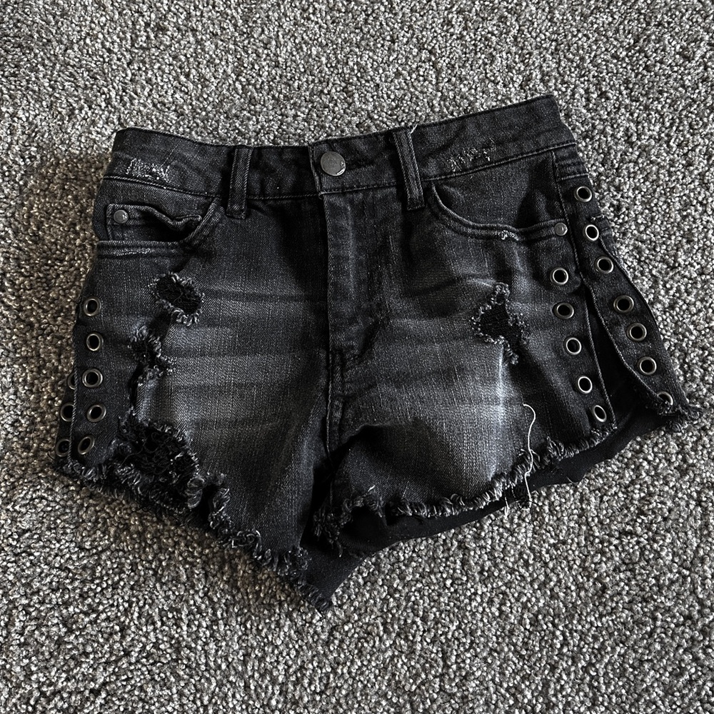 Dollhouse Black Jeans Shorts